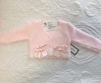 Baby girls lace trim cardigan