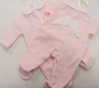 Baby girls angel wings babygrow