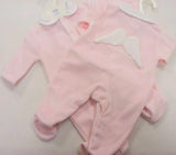 Baby girls angel wings babygrow