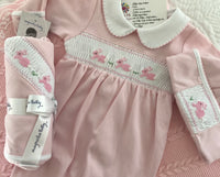 Baby girls smocking Magnolia sets