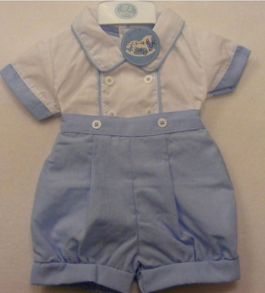 Baby boys rock a  bye button romper