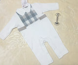 Baby boys footless all in one