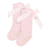 Bow socks long  baby girls