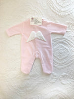 Baby girls angel wings babygrow