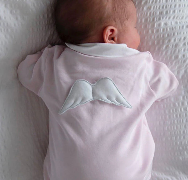 Baby girls angel wings babygrow