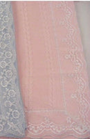 Pink lace trimmed blanket baby girls