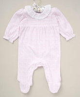Baby girl’s floral lightweight babygrow