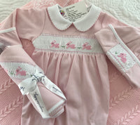 Baby girls smocking Magnolia sets
