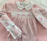 Baby girls smocking Magnolia sets