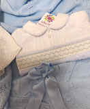 Baby boys smocked collared babygrow