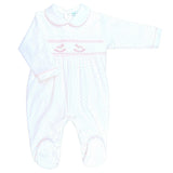 Baby girls smocked rocking horse mini la mode