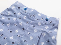 Baby boys shirt and sailboat shorts set
