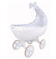 Baby boy baby girl cot  white body