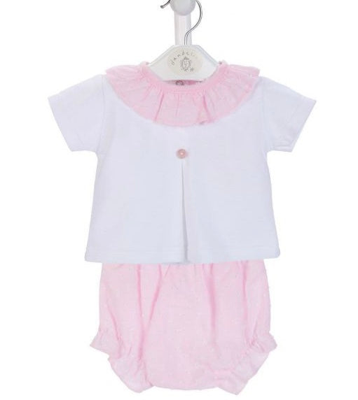 Baby girls Dandelion top and bloomers set