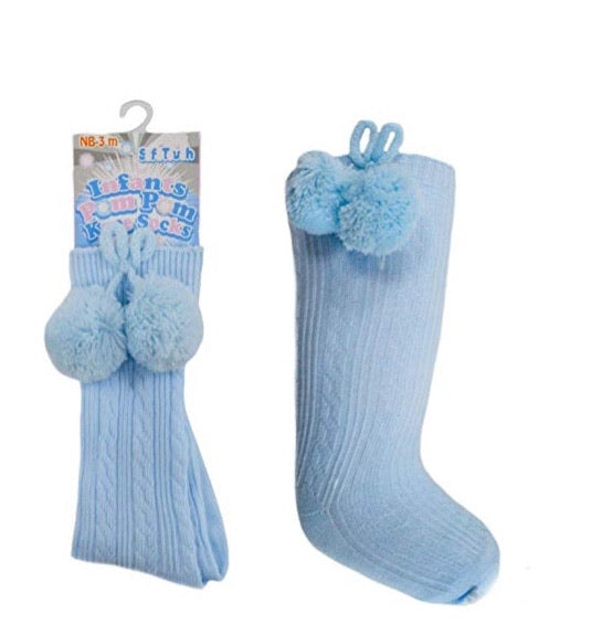 Pom Pom socks baby boys or baby girls