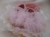 Baby girls  fluff Tinkerbell slippers