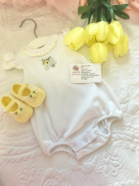 Baby girls magnolia romper