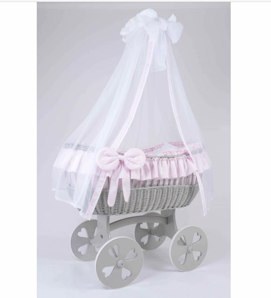 Ophelia Quattro. Pink. Heart wheels. Cot .