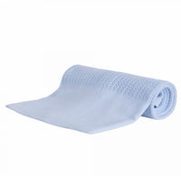 Blue cellular blanket
