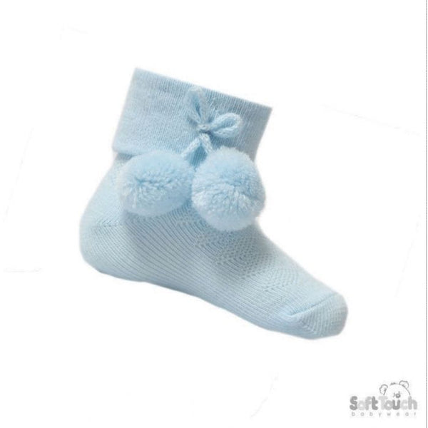 Baby boys Ankle Pom Pom socks