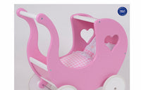 Baby girl Pepe pink heart dolls pram