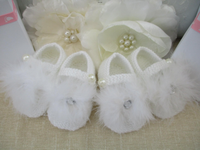Baby girls  fluff Tinkerbell slippers