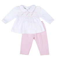 Baby girls smocked magnolia
