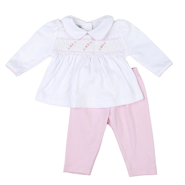 Baby girls smocked magnolia
