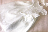 Baby girls Day christening gown with bonnet .