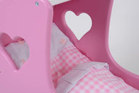 Baby girl Pepe pink heart dolls pram