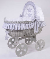 Cloud Quattro . Grey basket . Heart wheels . Cot