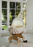 Luna uno Cream snuggle pod bumper hood & mattress Cot