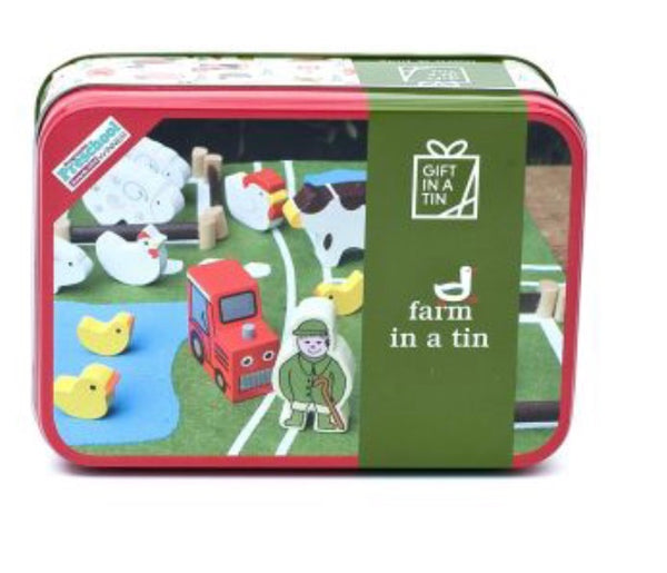 gift tin Farm animals